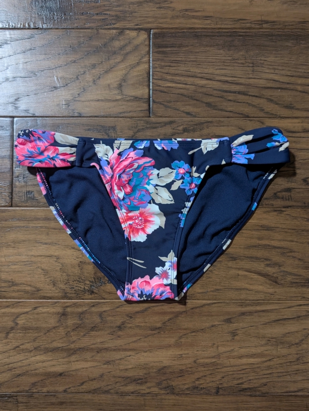 Old Navy bikini swim bottoms navy floral size small